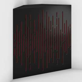Corner Bass Trap «Wave Fabric» Black