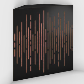 Corner Bass Trap «Wave Fabric» Black