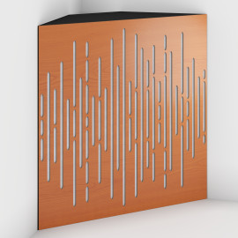 Corner Bass Trap «Wave Fabric» Cherry