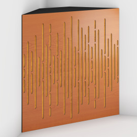 Corner Bass Trap «Wave Fabric» Cherry