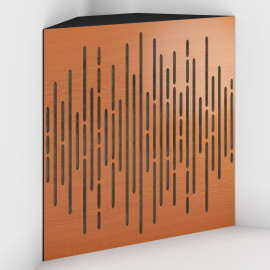 Corner Bass Trap «Wave Fabric» Cherry