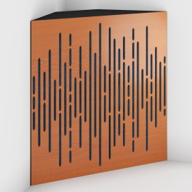 Corner Bass Trap «Wave Fabric» Cherry