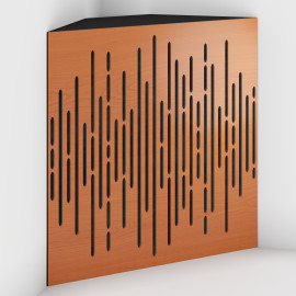 Corner Bass Trap «Wave Fabric» Cherry