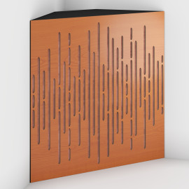 Corner Bass Trap «Wave Fabric» Cherry