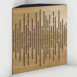 Corner Bass Trap «Wave Fabric» Oak