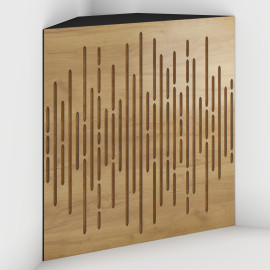 Corner Bass Trap «Wave Fabric» Oak