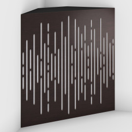 Corner Bass Trap «Wave Fabric» Wenge