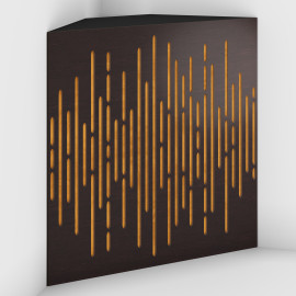 Corner Bass Trap «Wave Fabric» Wenge