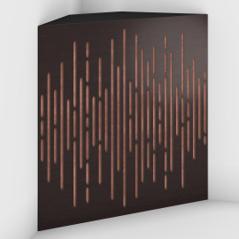 Corner Bass Trap «Wave Fabric» Wenge
