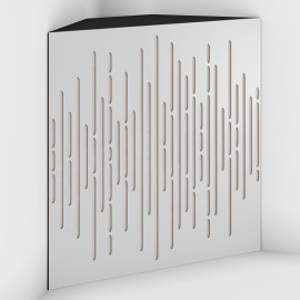 Corner Bass Trap «Wave Fabric» White