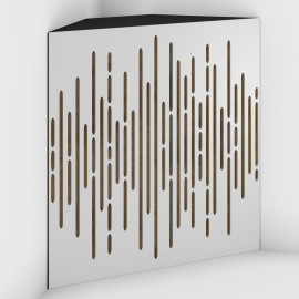 Corner Bass Trap «Wave Fabric» White