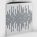 Corner Bass Trap «Wave Fabric» White