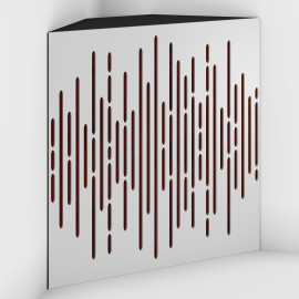 Corner Bass Trap «Wave Fabric» White