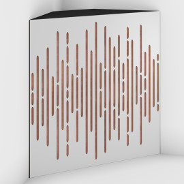 Corner Bass Trap «Wave Fabric» White