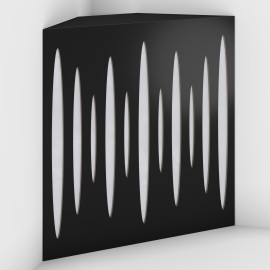 Corner Bass Trap «Pulse Fabric» Black