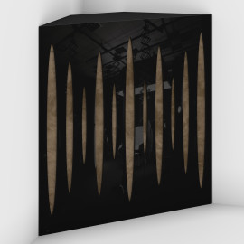 Corner Bass Trap «Pulse Fabric» Black Plastic