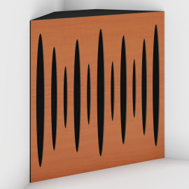 Corner Bass Trap «Pulse Fabric» Cherry