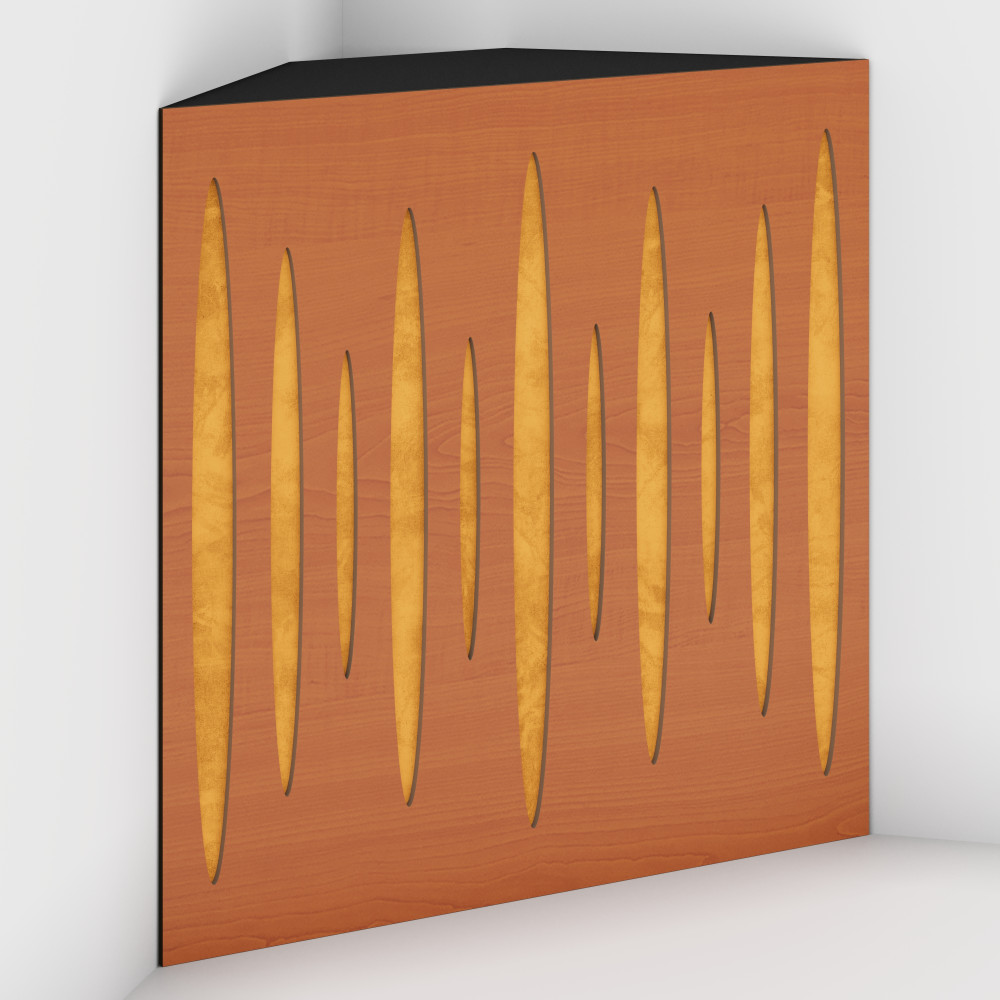 Corner Bass Trap «Pulse Fabric» Cherry