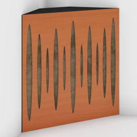 Corner Bass Trap «Pulse Fabric» Cherry