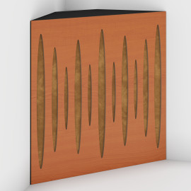 Corner Bass Trap «Pulse Fabric» Cherry