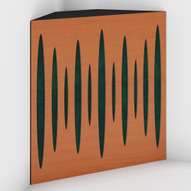 Corner Bass Trap «Pulse Fabric» Cherry