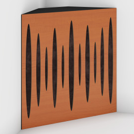 Corner Bass Trap «Pulse Fabric» Cherry