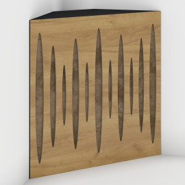 Corner Bass Trap «Pulse Fabric» Oak