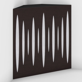 Corner Bass Trap «Pulse Fabric» Wenge