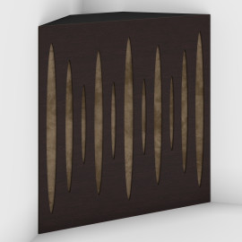 Corner Bass Trap «Pulse Fabric» Wenge