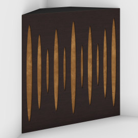 Corner Bass Trap «Pulse Fabric» Wenge