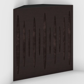 Corner Bass Trap «Pulse Fabric» Wenge