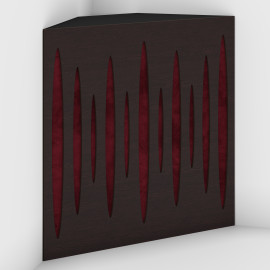 Corner Bass Trap «Pulse Fabric» Wenge