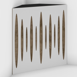 Corner Bass Trap «Pulse Fabric» White