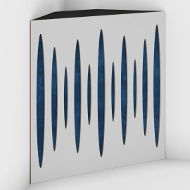 Corner Bass Trap «Pulse Fabric» White