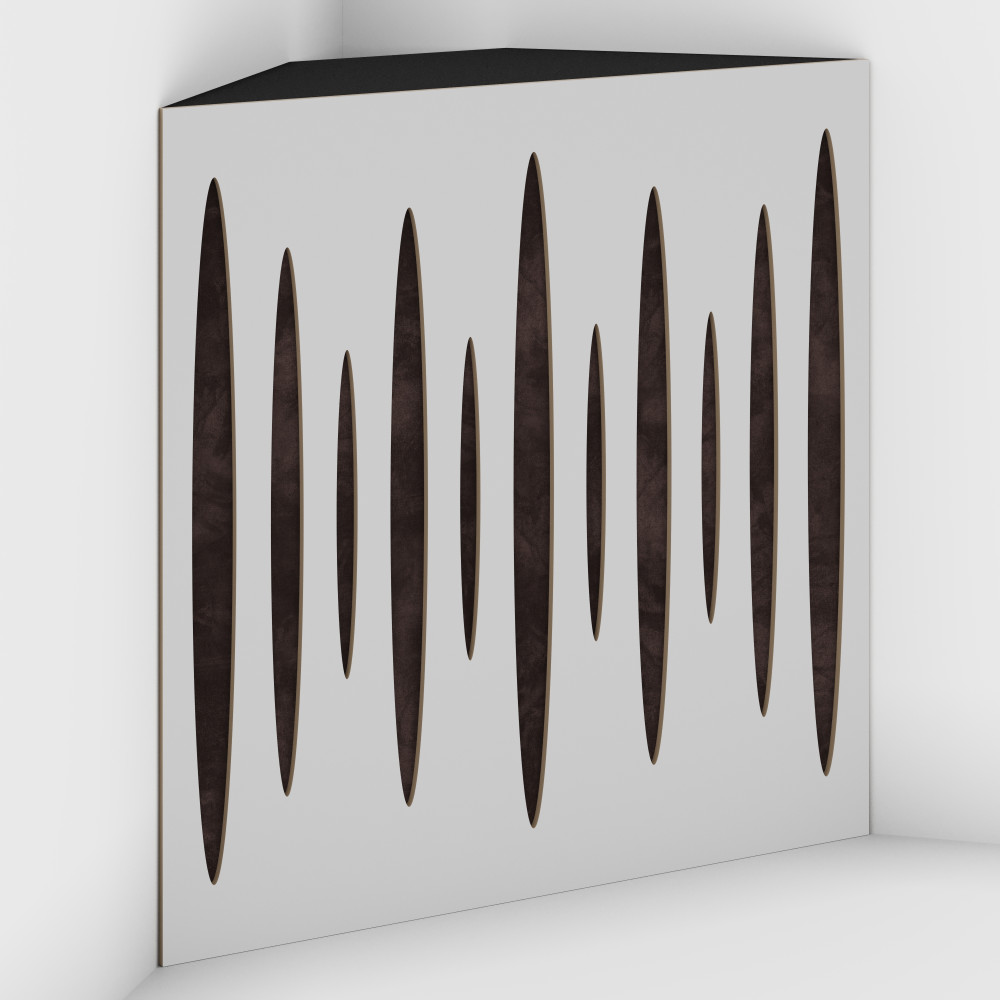 Corner Bass Trap «Pulse Fabric» White