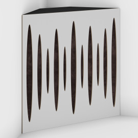 Corner Bass Trap «Pulse Fabric» White