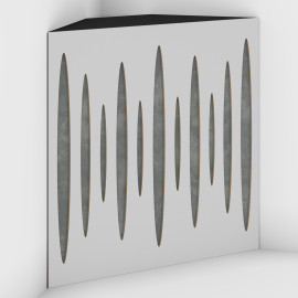 Corner Bass Trap «Pulse Fabric» White