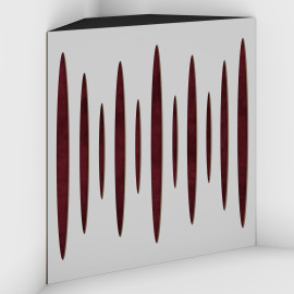 Corner Bass Trap «Pulse Fabric» White