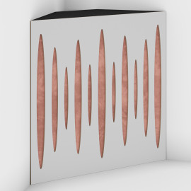 Corner Bass Trap «Pulse Fabric» White