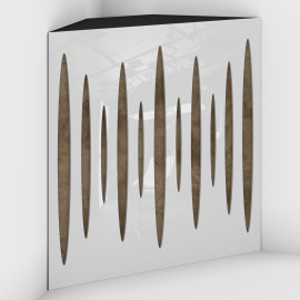 Corner Bass Trap «Pulse Fabric» White Plastic