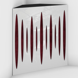 Corner Bass Trap «Pulse Fabric» White Plastic