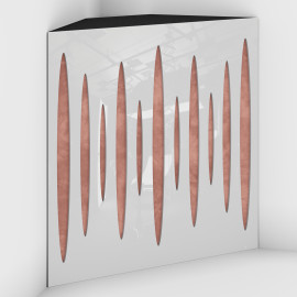 Corner Bass Trap «Pulse Fabric» White Plastic