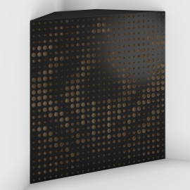 Corner Bass Trap «Universe Fabric» Black