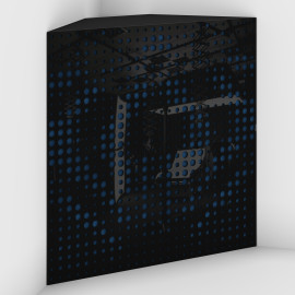 Corner Bass Trap «Universe Fabric» Black Plastic