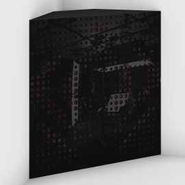 Corner Bass Trap «Universe Fabric» Black Plastic