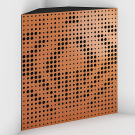 Corner Bass Trap «Universe Fabric» Cherry