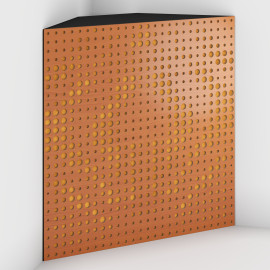 Corner Bass Trap «Universe Fabric» Cherry