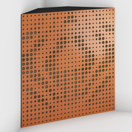 Corner Bass Trap «Universe Fabric» Cherry