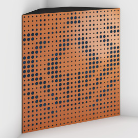 Corner Bass Trap «Universe Fabric» Cherry