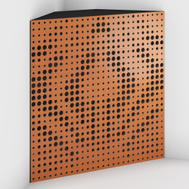 Corner Bass Trap «Universe Fabric» Cherry